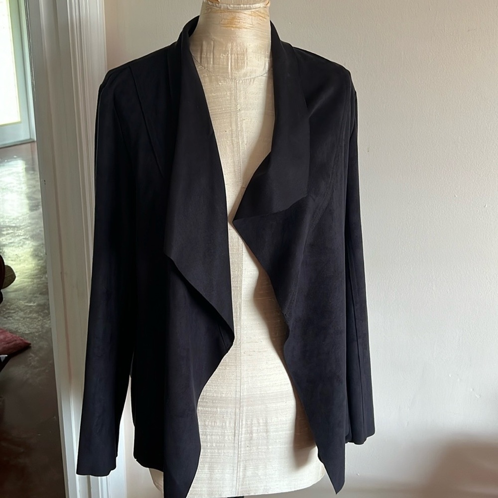 Lisette black suede 🧥 jacket NWT